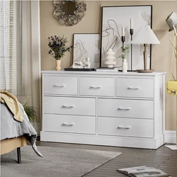 Hasuit 7 Drawer Dresser for Bedroom, Chest of Drawers with Sturdy Base.