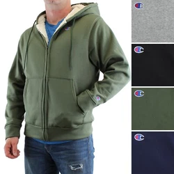 Sherpa lined hood and interior(THE SLEEVES ARE NOT LINED WITH SHERPA). Allow for the Sherpa inside when selecting size....