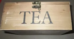 Never lose sight of your favorite tea! A rustic-style finish as well as the word TEA printed on the front panel add to...