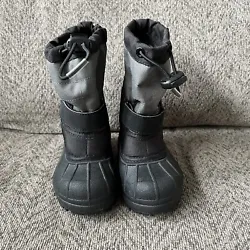 Columbia Snow Boots Insulated Toddler Sz 7 Good Condition Black Gray. Good used conditionPet and smoke free