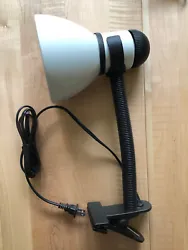 UL Listed White & Black Adjustable Flexible Portable Clip Desk Lamp. Perfect for Dorms or Nightstand reading. Has a...