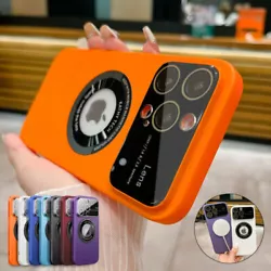 For iPhone 14 Pro Max 14 13 Pro 12 Shockproof Mag Safe Magnetic Lens Case Cover. For iPhone Case. Support Wireless...