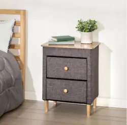 It has two spacious drawers to hold anything you need and keep it tucked away and out of sight. A soft top surface...