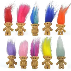 Why choose our mini troll dolls?. Material: PVC+Polyester.Through strict quality inspection,...