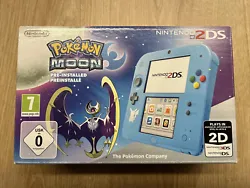 Console Nintendo 2DS Édition limitée Pokémon Moon Console - Bleue. Avec le jeu pokemon Lune pré installé. NEUF,...