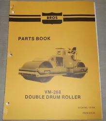 FOR SALE IS A PARTS MANUAL THAT IS PICTURED.