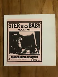 The Rolling Stones - LP - Rare - Stéréo Baby - Live Un New York - Nm/Ex- RSVP007 - Press usa - 1978Pochette : Nm...