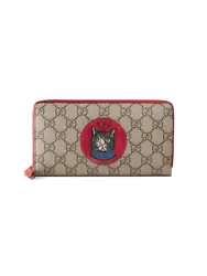 NWT Authentic GG Supreme Monogram Mystic Cat Zip Around Wallet Red. Condition:100% authentic promised.Brand new with...