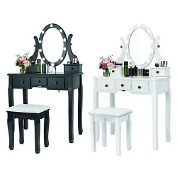 The top is detachable and the dressing table can be used as a writing table or a study desk;. The dressing table and...