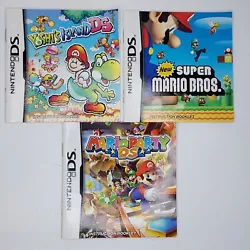 Yoshis Island DS. New Super Mario Bros DS. Manuals : Mario Party DS.