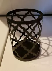 Metal Candle/Pen Holder. New. 5