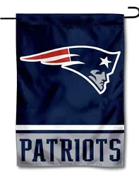 12x18 TEAM NEW ENLAND PATRIOTS GARDEN FLAG.  Please Read Full Description Before Buying!All items are shipped USPS with...