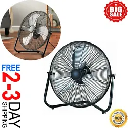 The portable design allows you to move it from room to room or easily adjust its position. The fan features a black...