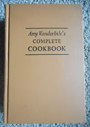 AMY VANDERBILTS COMPLETE COOKBOOK with illustrations by ANDREW (ANDY) WARHOL. Hardcover with clean deckle-edge pages,...