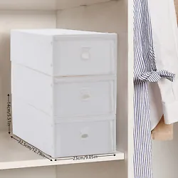Description Beautiful Living Starts with Organized Storage. This Drawer Storage Box Features a Three-box Splicing...