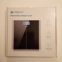 Etekcity EB9380H Digital Body Weight Bathroom Scale - Black. Durable Tempered Glass Anti skid Padding