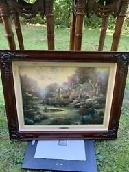 Thomas Kinkade Beyond Spring Gate II on Canvas Limited Edition, Signed, Framed. The picture is in good condition but...