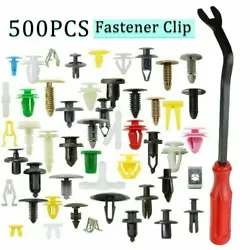 500X Mixed Auto Car Fastener Clip Bumper Fender Trim Rivet Door Panel W/ Tool. 1 Fastener Remover Tool. Used widely for...