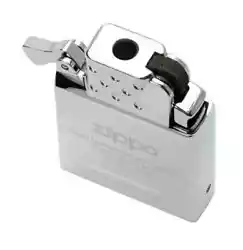 Zippo 65800. For optimum performance, fill with Zippo butane fuel. Made in China. Refillable with butane fuel; 0.9g...