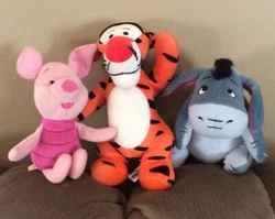 They are in good to excellent condition. The SEGA Eeyore is 8