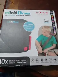MIFOLD Grab and Go Portable Compact Car Booster Seat 40-100lbs MF01-US Grey. New in box but box is not in perfect...
