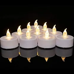 Each set contains 3 LED candles and batteries. Battery Type: CR2032 button cell. Tealight Candles White Unscented...