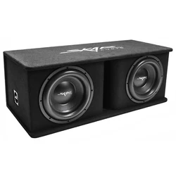 Furthermore, the enclosure is finished in premium grade black carpet for a sleek appearance and features the Skar Audio...