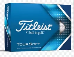 TITLEIST TOUR SOFT GOLF BALLS - ONE DOZEN BRAND NEW IN BOX.