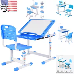 Adjustable height: The height of the desk and chair can be adjusted to suit fast-growing children. Quantity: 1 desk and...