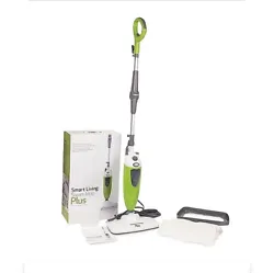 The Smart Living Steam Mop uses only continuous high temperature steam to clean and sanitize ceramic floor tiles, vinyl...