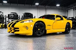 2001 Dodge Viper GTS Viper Race Yellow/Black Stripes over Black Only 13,000 Miles Clean CarFax  Vehicle Highlights: 8.