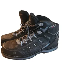 The Wolverine Edge LX EPX Waterproof Carbon Max Safety Toe Work Boots are designed for men, size 8.5 EW, offering...