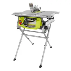 RYOBI RTS12- 15 Amp 10 in. Compact Portable Jobsite Table Saw with Folding Stand. RYOBI introduces the 15 Amp 10 in....