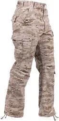 You will have these pants forever! Rothcos cargo fatigue pants are designed with reinforced seat and knees. Paratrooper...