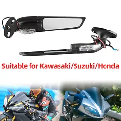 Type: Wind Wing Rear View Side Mirror for Motorcyclewith turn signal light. For Suzuki GSXR600 2001-2021. For Suzuki...