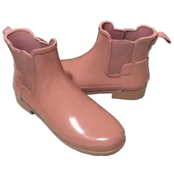 Hunter Pink Original Chelsea Rain Barbiecore Trendy Water Resistant Rubber BootsRubber...