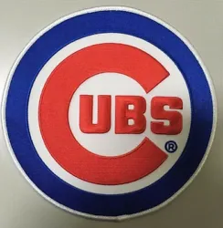 CHICAGO CUBS. Heat seal backing. Perfect for apparel or framing.
