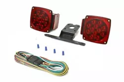 12V LED Trailer Light Kit. Kit includes stop, tail and turn signal lights, and wiring harness. High visibility LED...