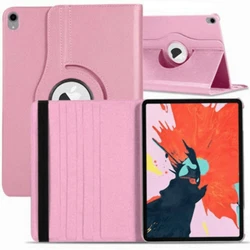 Leather Flip Rotating Portfolio Stand Case LIGHT PINK for iPad Pro 12.9