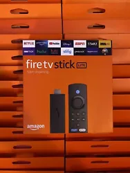 2022 RELEASE. Amazon Fire TV Stick Lite with Alexa Voice Remote. Alexa Voice Remote Lite. USB cable and power adapter....