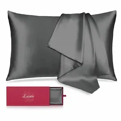 Smooth and Soft Silk Pillowcase : The surface of the Silk Pillowcase is smooth and shiny, reducing friction on...
