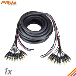 PRV Audio Snake 10RCA-30 provides an easy installation solution for a radio box outside of the vehicle. Carefully...