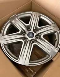 It features a 6-spoke wheel style, hyper gray color, and a painted finish. This wheel rim fits 6 lug Ford F150 models...