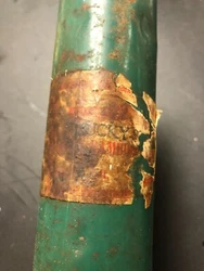 Antique  Lucky Strike Horrocks Ibbotson Fly Rod Metal tube  Utica NY    about 36
