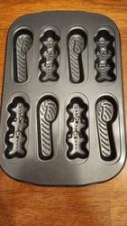 Christmas holiday candy cane gingerbread man baking pan
