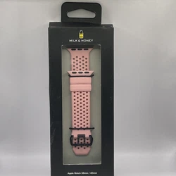 Milk & Honey Replacement Band for Apple Watch (38mm & 40mm Size) - Pink. Open box
