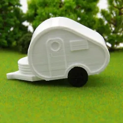 Featuring TWO Teardrop RV Campers to add to your camping scene. 2 White Teardrop Campers- Wheels do not move. Teardrop...