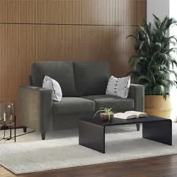 Contemporary 2 seater sofa and couch with pocket coil seats for optimal comfort. Perfect modern furniture for your...