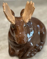 Sonoma Life Styles Into the Woods Cookie Jar MOOSE Vintage 🫎. SEE ALL PICS, this is the exact item you will receive....