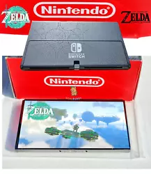 NEW Nintendo Switch OLED ZELDA TEARS OF THE KINGDOM 64GB Tablet Console ONLY. NOTHING ELSE BESIDES THE NEW ZELDA TEARS...